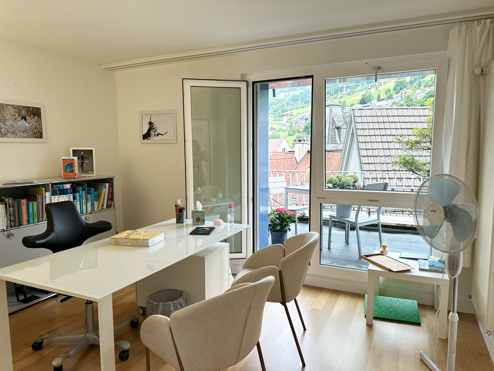 Homöopathie Praxis Cornelia Rebsamen in Sarnen | Besprechungszimmer Homöopathie Praxis Cornelia Rebsamen in Sarnen | Besprechungszimmer